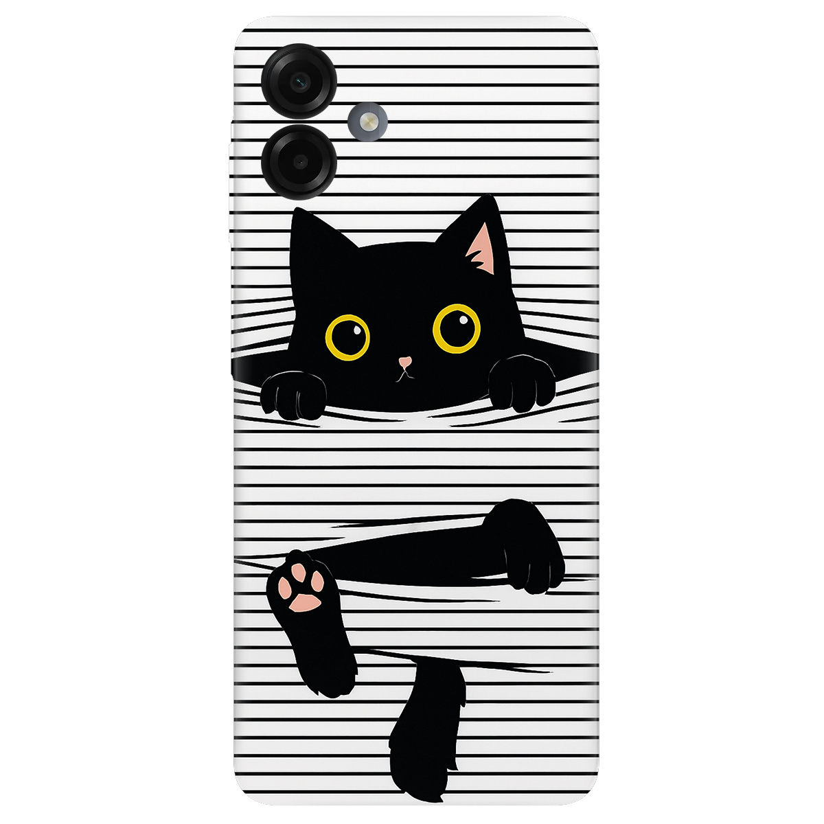 Чохол для Samsung Galaxy A07 прозорий Котопастка - фото 1 - Чохли для телефонів