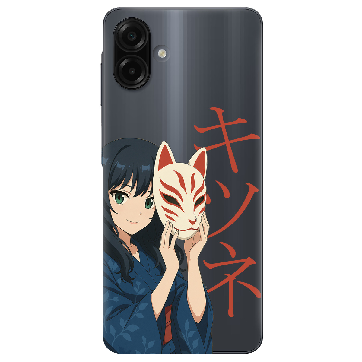 Чехол для Samsung Galaxy A07 прозрачный Кітсуне - фото 1 - Чехлы для телефонов