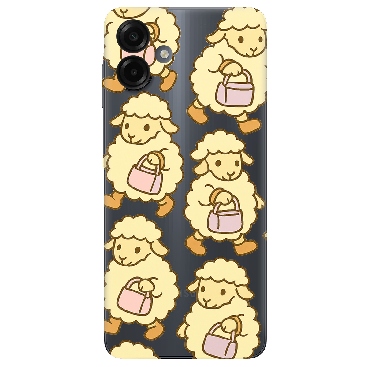 Чохол для Samsung Galaxy A07 прозорий Барашки - фото 1 - Чохли для телефонів