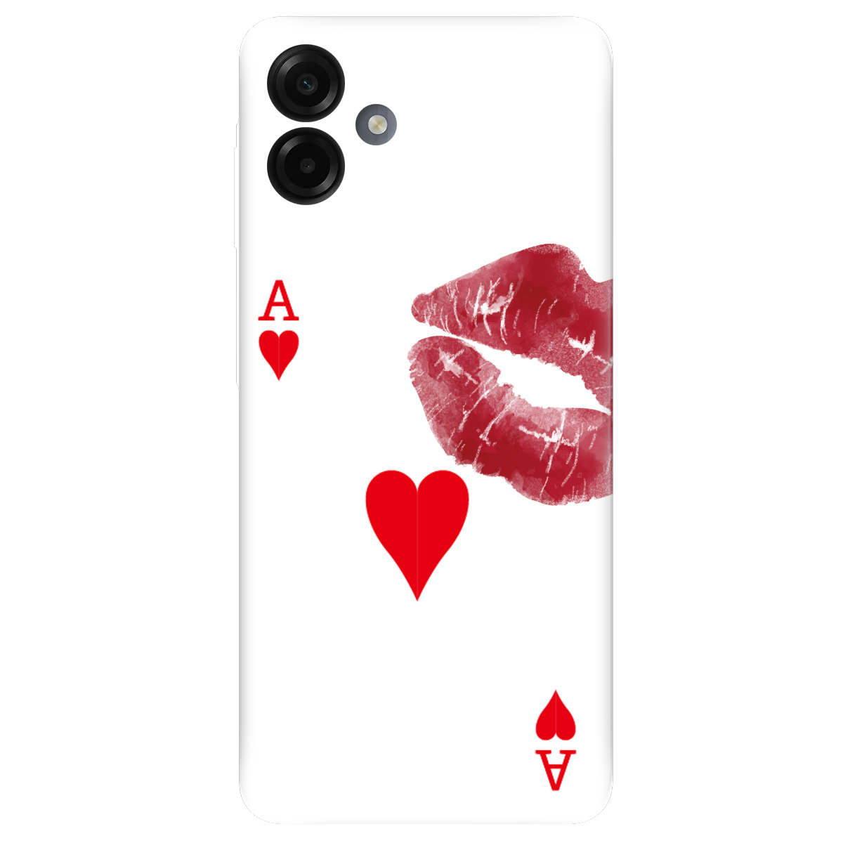 Чехол для Samsung Galaxy A07 прозрачный Червовый поцелуй - фото 1 - Чехлы для телефонов