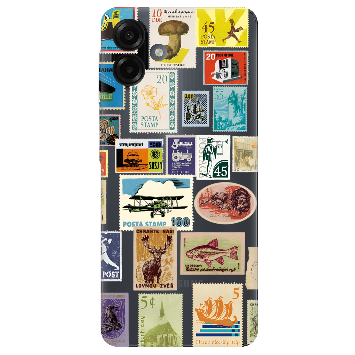 Чехол для Samsung Galaxy A07 прозрачный Почтовая классика - фото 1 - Чехлы для телефонов