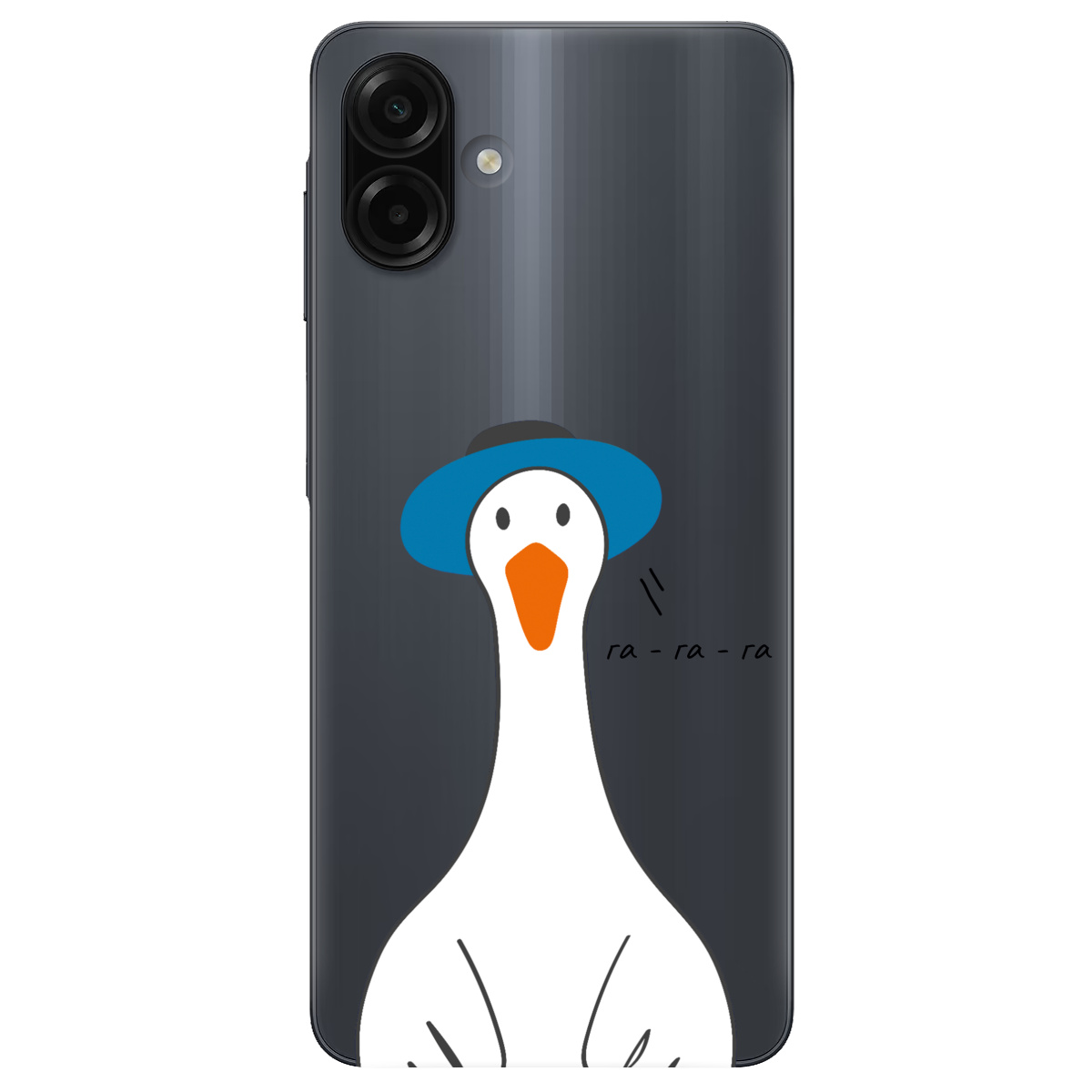 Чехол для Samsung Galaxy A07 прозрачный Га-га-га - фото 1 - Чехлы для телефонов