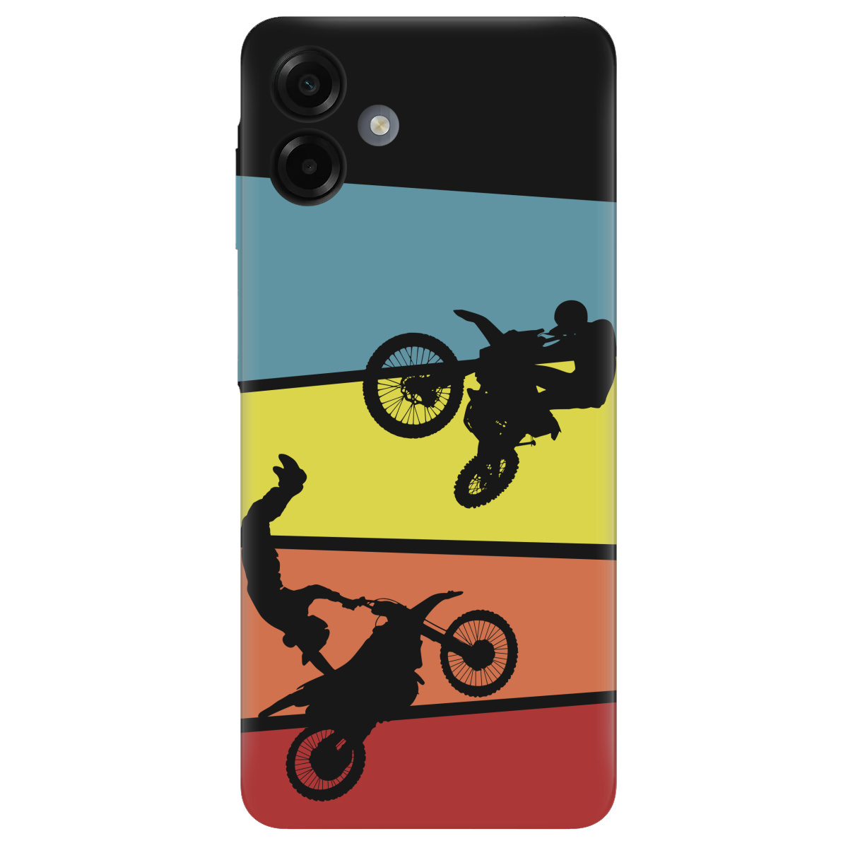 Чохол для Samsung Galaxy A07 чорний матовий soft touch Летючий мотор - фото 1 - Чохли для телефонів