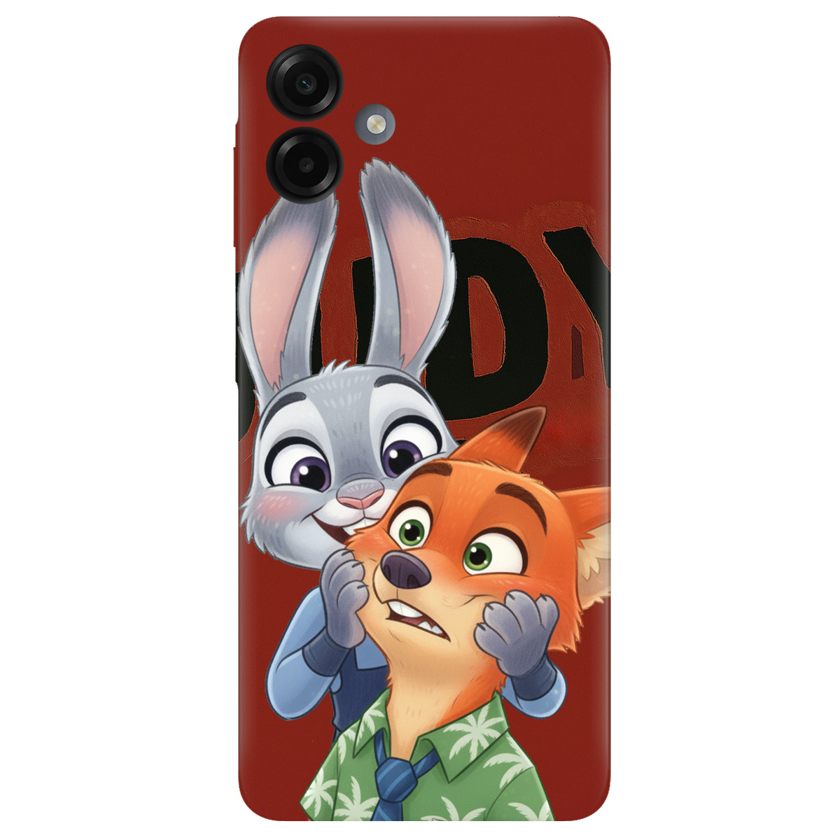 Чехол для Samsung Galaxy A07 прозрачный Зоотрополис Джуди и Ник - фото 1 - Чехлы для телефонов