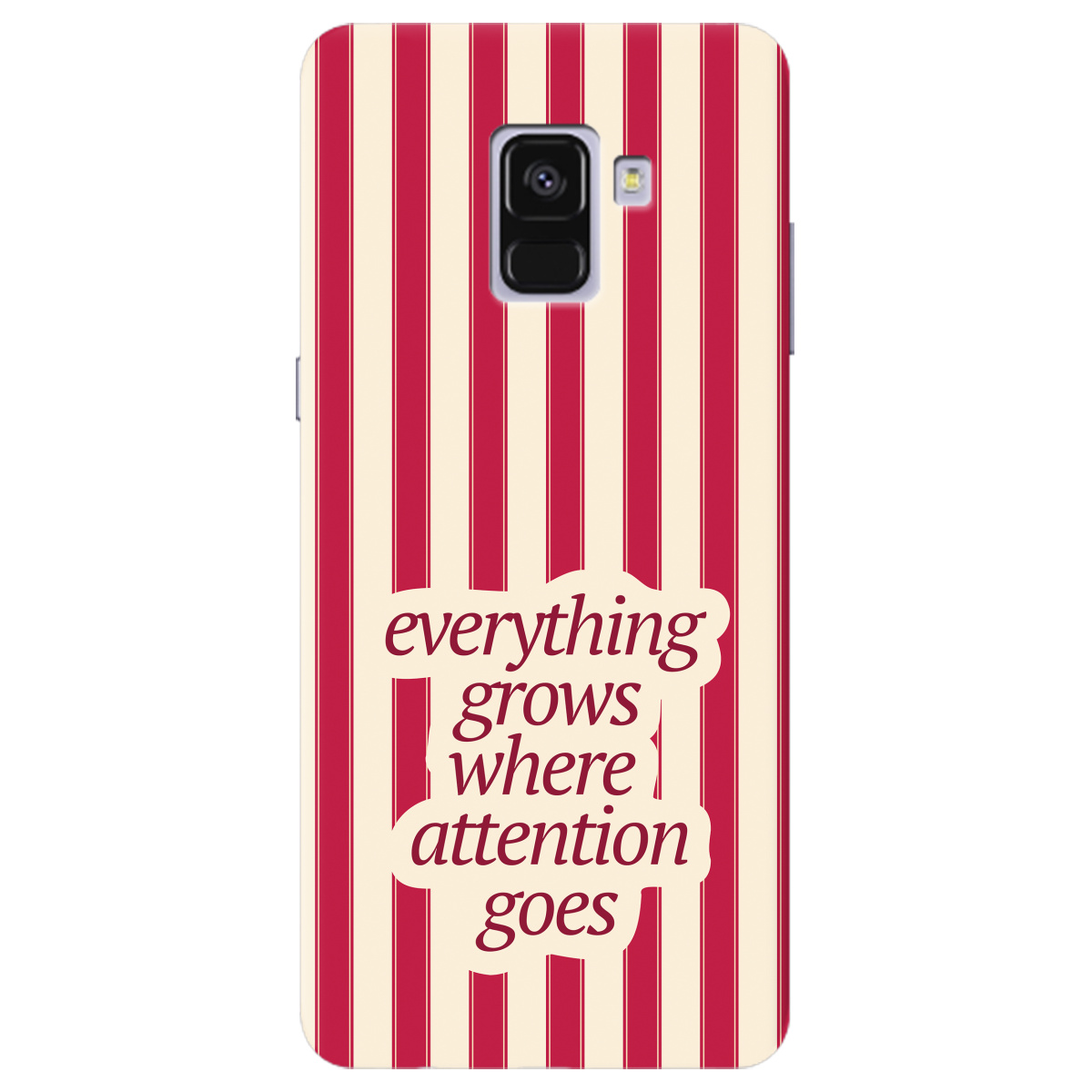 Чохол для Samsung Galaxy A8 Plus 2018 прозорий Focus - Growth - фото 1 - Чохли для телефонів