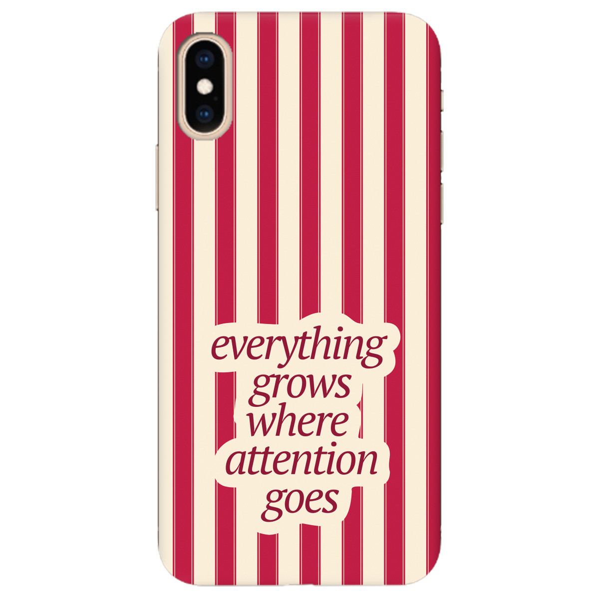 Чохол для Apple iPhone XS прозорий Focus - Growth - фото 1 - Чохли для телефонів