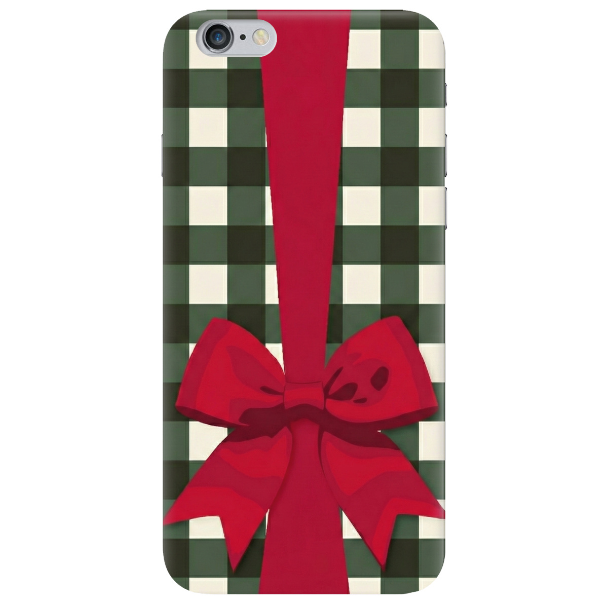 Чехол для Apple iPhone 6 Plus / 6S Plus прозрачный Праздничный бант - фото 1 - Чехлы для телефонов
