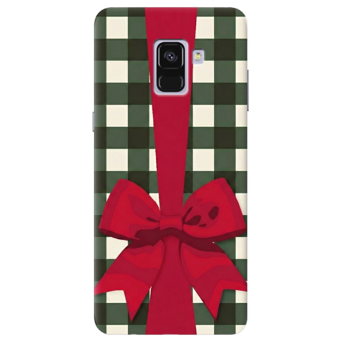 Чехол для Samsung Galaxy A8 2018 прозрачный Праздничный бант - фото 1 - Чехлы для телефонов