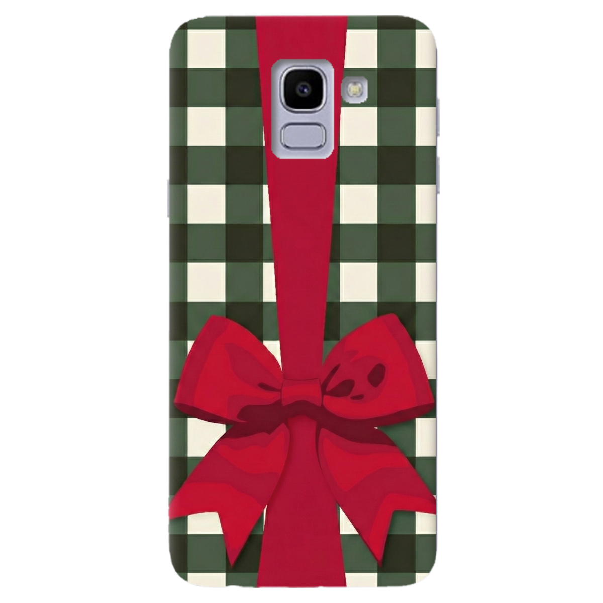 Чохол для Samsung Galaxy J6 2018 прозорий Святковий бант - фото 1 - Чохли для телефонів
