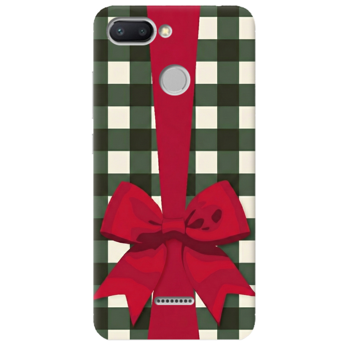 Чехол для Xiaomi Redmi 6 прозрачный Праздничный бант - фото 1 - Чехлы для телефонов