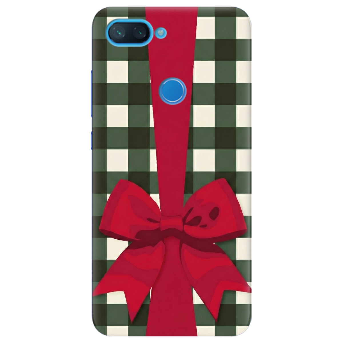 Чехол для Xiaomi Mi 8 Lite прозрачный Праздничный бант - фото 1 - Чехлы для телефонов