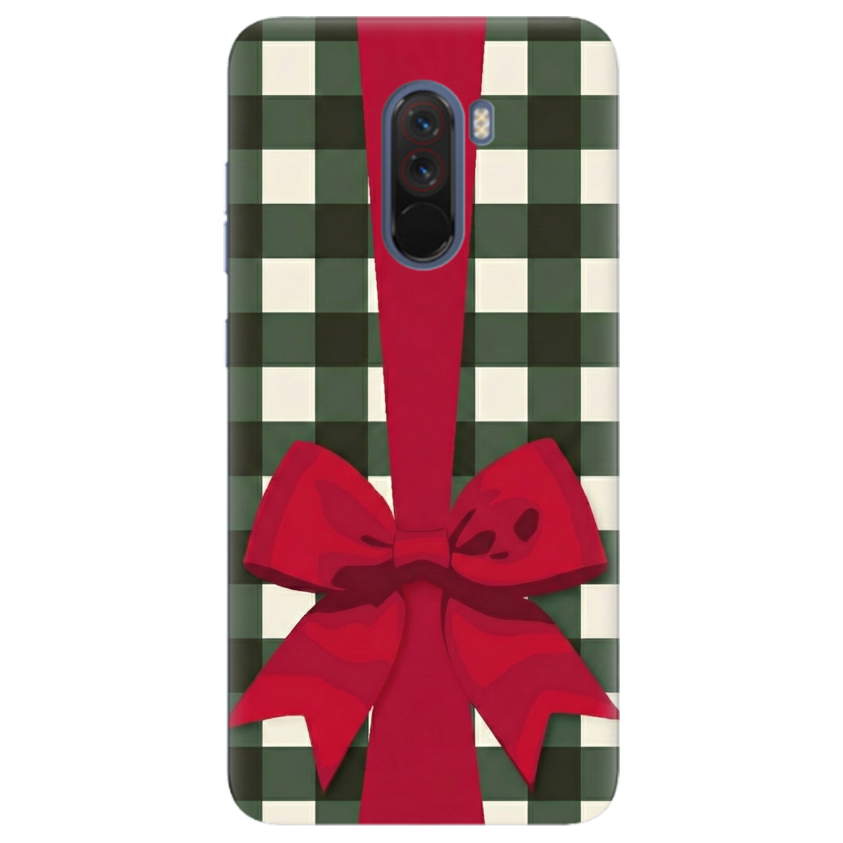 Чехол для Xiaomi Pocophone F1 прозрачный Праздничный бант - фото 1 - Чехлы для телефонов