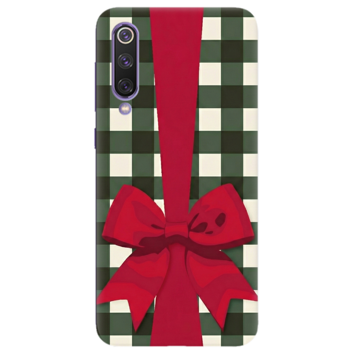 Чехол для Xiaomi Mi 9 SE прозрачный Праздничный бант - фото 1 - Чехлы для телефонов