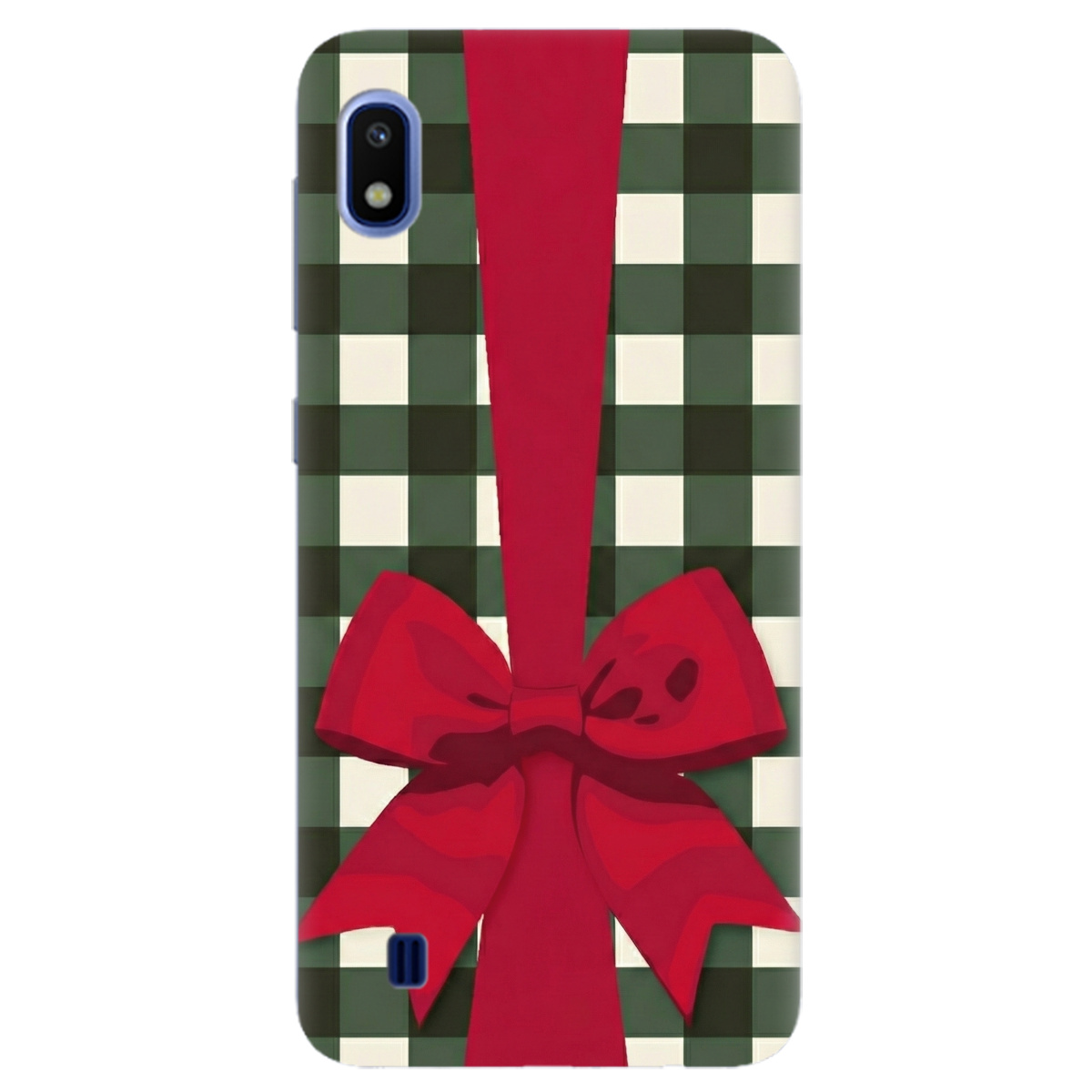 Чохол для Samsung Galaxy A10 прозорий Святковий бант - фото 1 - Чохли для телефонів