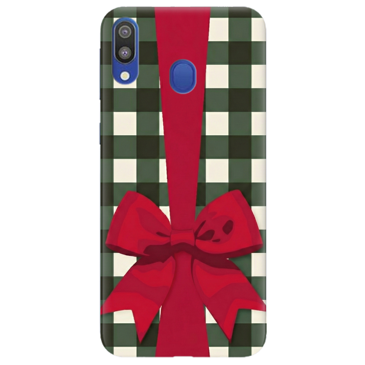 Чехол для Samsung Galaxy M20 прозрачный Праздничный бант - фото 1 - Чехлы для телефонов