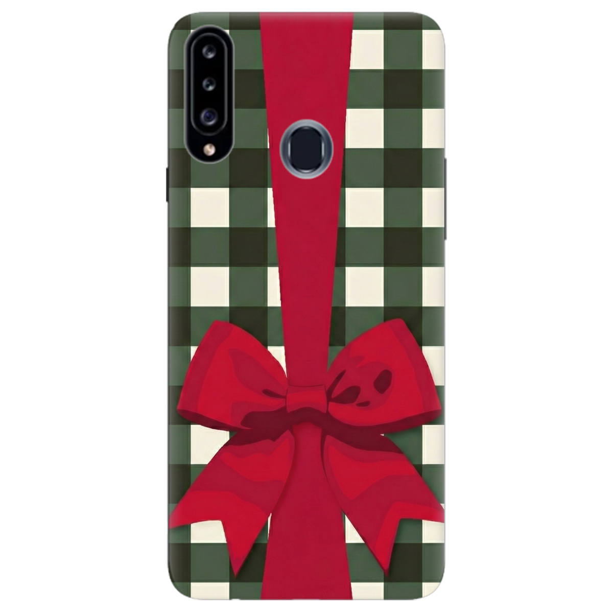 Чохол для Samsung Galaxy A20s прозорий Святковий бант - фото 1 - Чохли для телефонів