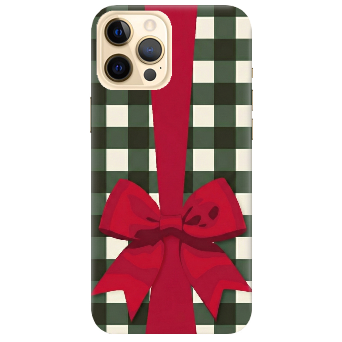 Чохол для Apple iPhone 12 Pro прозорий Святковий бант - фото 1 - Чохли для телефонів