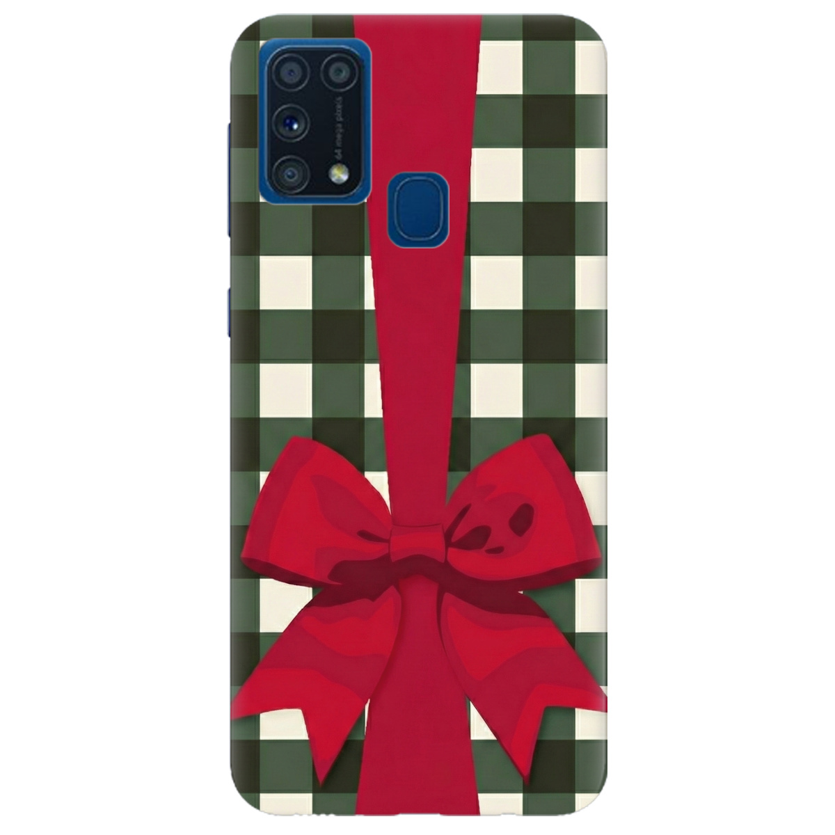 Чохол для Samsung Galaxy M31 прозорий Святковий бант - фото 1 - Чохли для телефонів