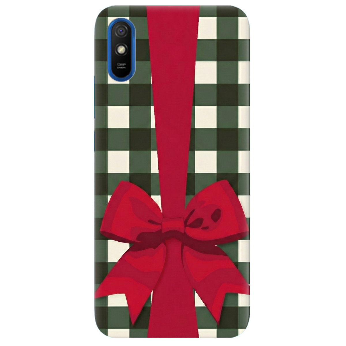 Чохол для Xiaomi Redmi 9A прозорий Святковий бант - фото 1 - Чохли для телефонів