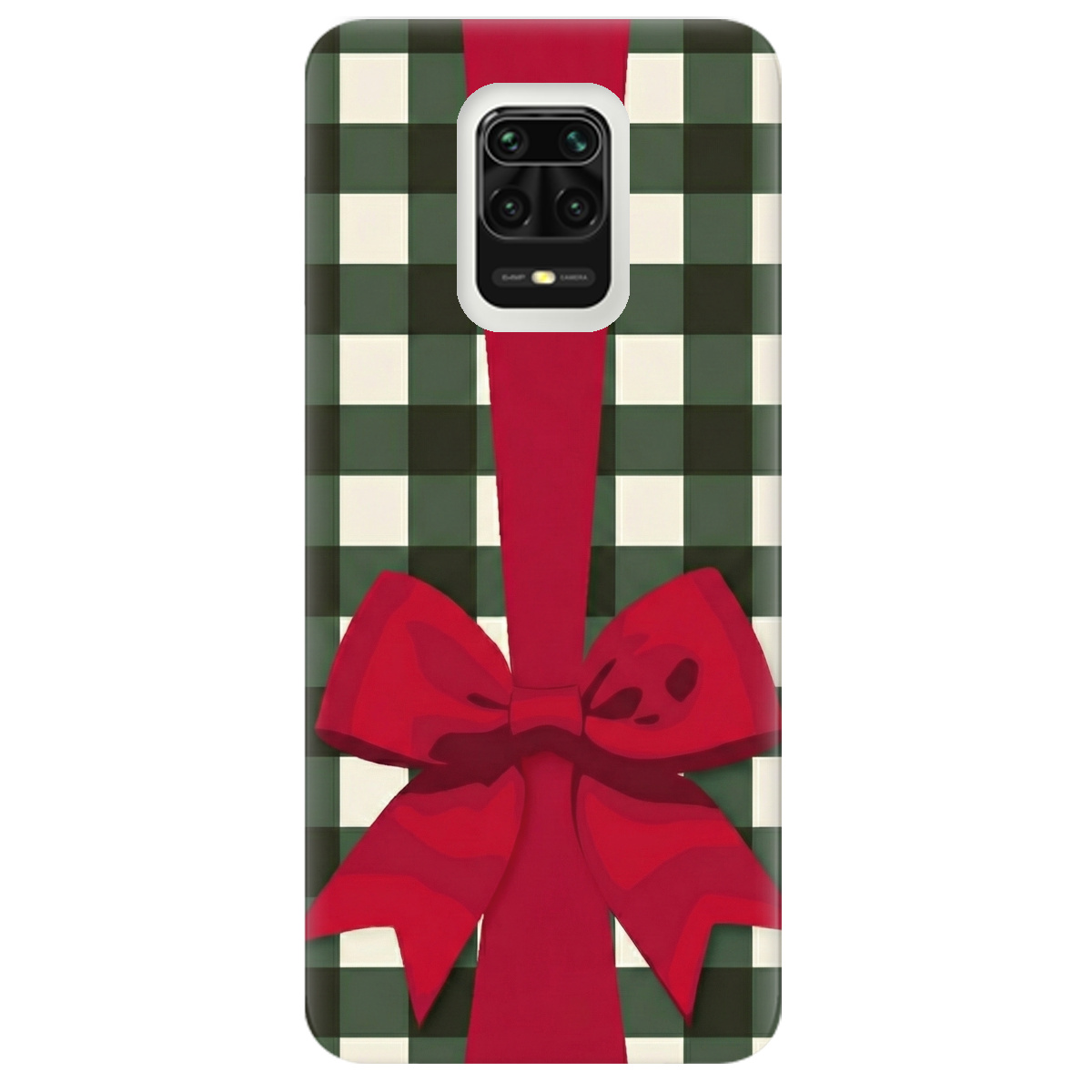 Чохол для Xiaomi Redmi Note 9 Pro прозорий Святковий бант - фото 1 - Чохли для телефонів