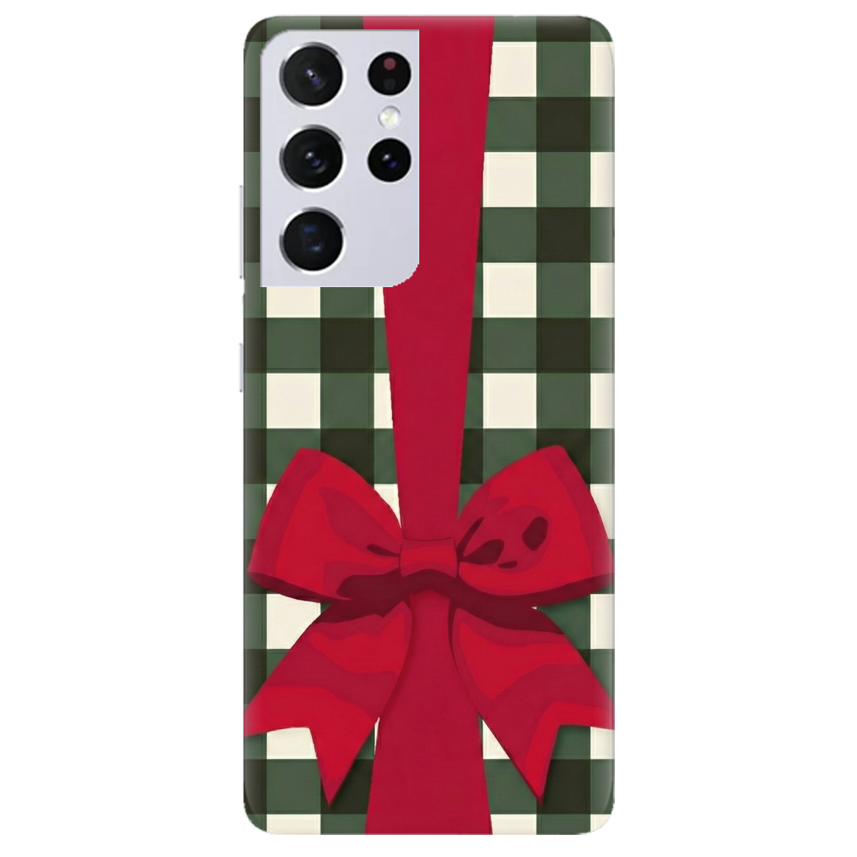 Чохол для Samsung Galaxy S21 Ultra прозорий Святковий бант - фото 1 - Чохли для телефонів