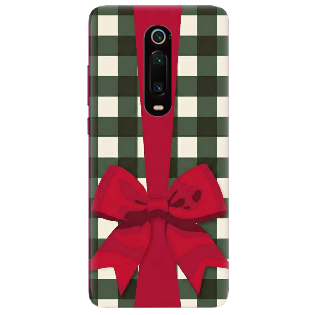 Чехол для Xiaomi Mi 9T прозрачный Праздничный бант - фото 1 - Чехлы для телефонов