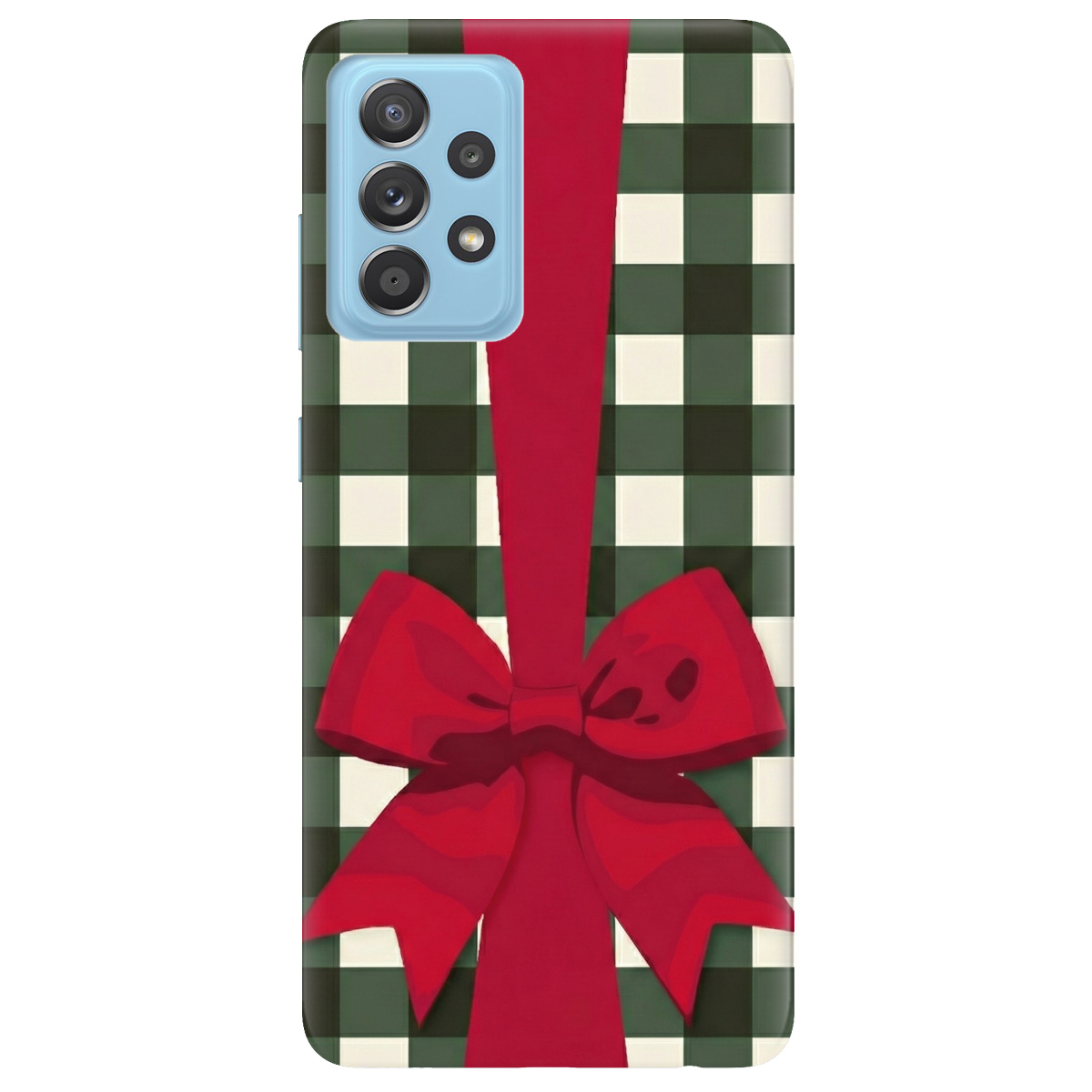 Чехол для Samsung Galaxy A52 прозрачный Праздничный бант - фото 1 - Чехлы для телефонов