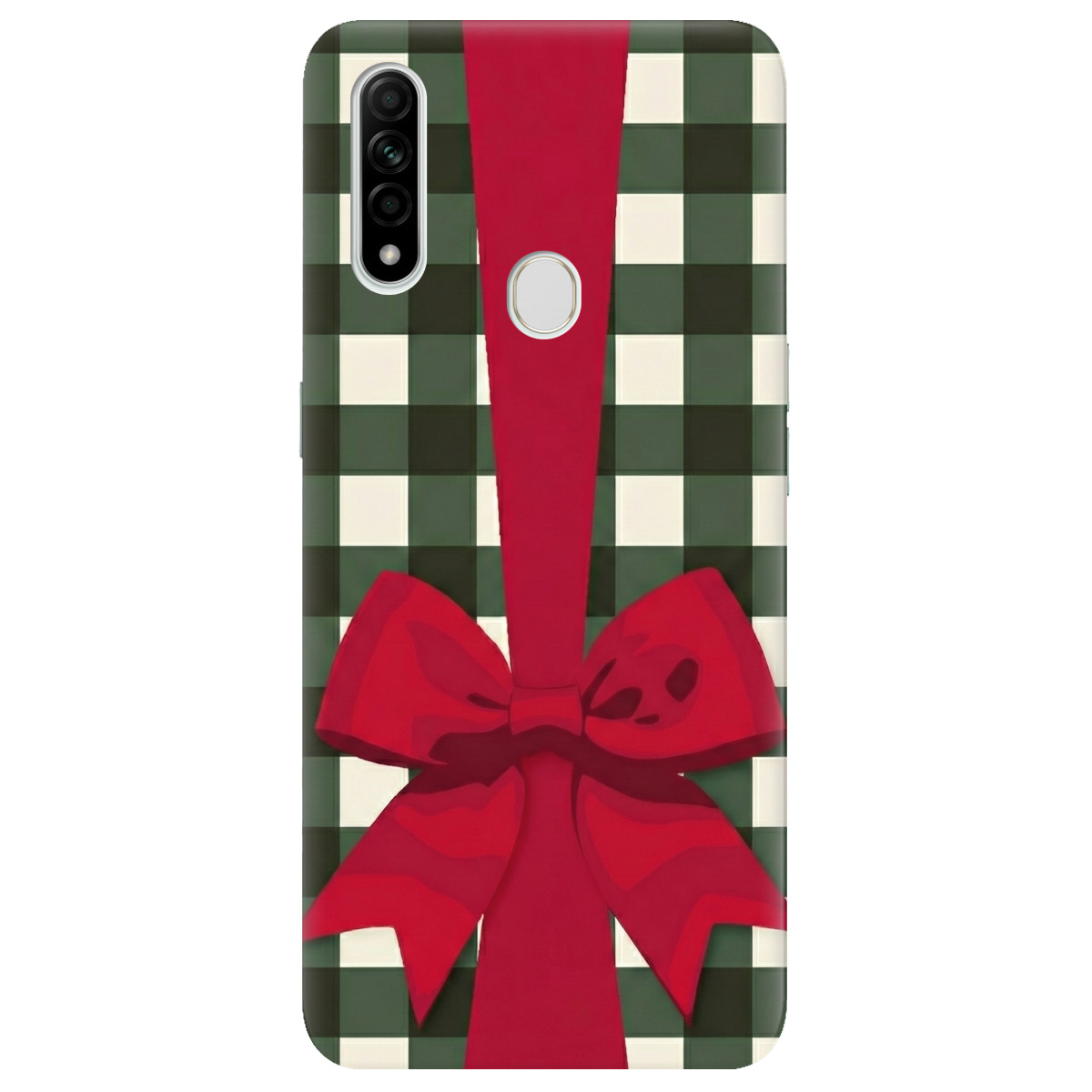 Чехол для Oppo A31 прозрачный Праздничный бант - фото 1 - Чехлы для телефонов