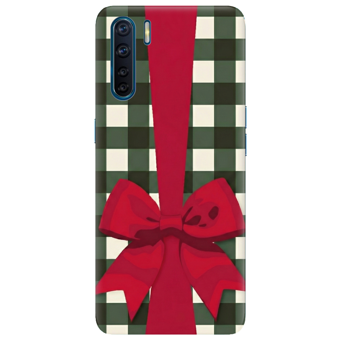 Чохол для Oppo A91 прозорий Святковий бант - фото 1 - Чохли для телефонів