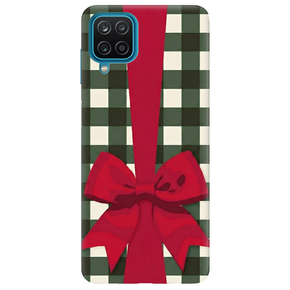 Чохол для Samsung Galaxy M12 прозорий Святковий бант - фото 1 - Чохли для телефонів