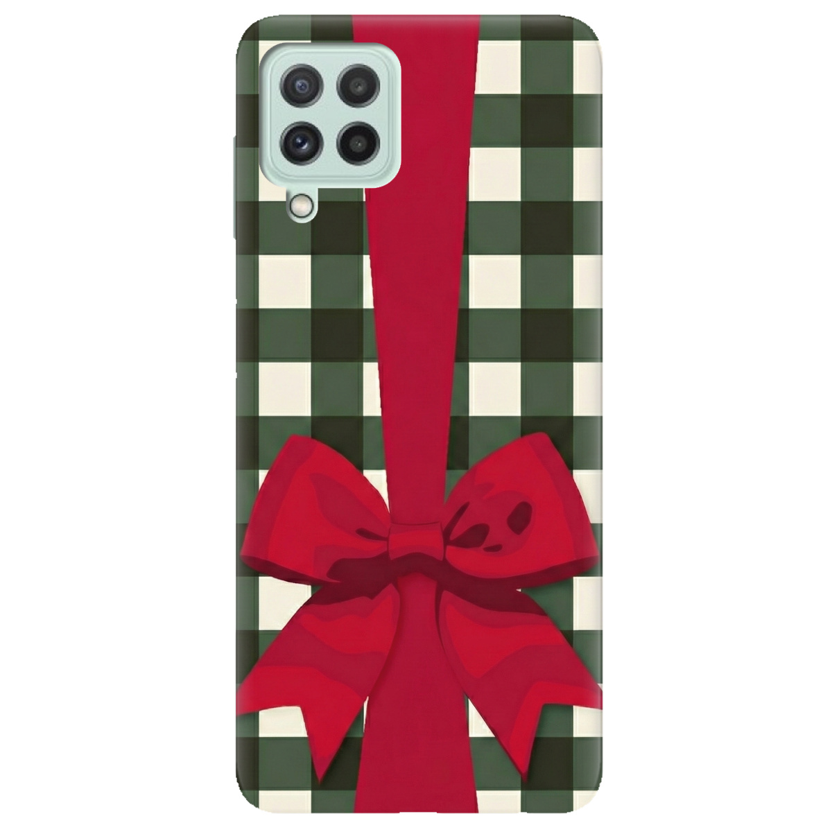 Чохол для Samsung Galaxy M32 прозорий Святковий бант - фото 1 - Чохли для телефонів