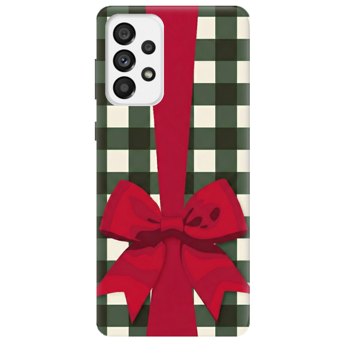 Чохол для Samsung Galaxy A73 прозорий Святковий бант - фото 1 - Чохли для телефонів