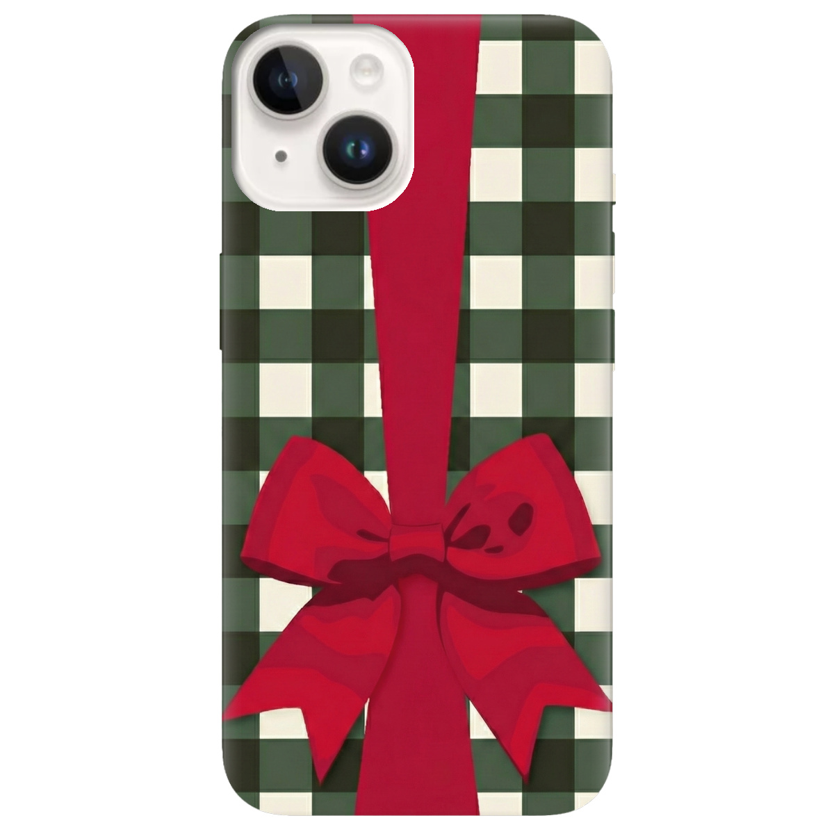 Чохол для Apple iPhone 14 Plus прозорий Святковий бант - фото 1 - Чохли для телефонів