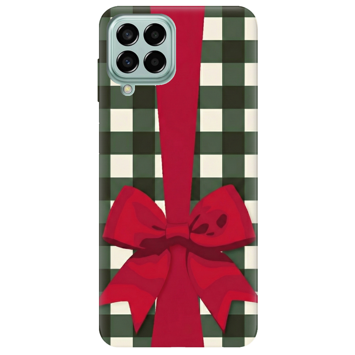 Чохол для Samsung Galaxy M33 5G прозорий Святковий бант - фото 1 - Чохли для телефонів