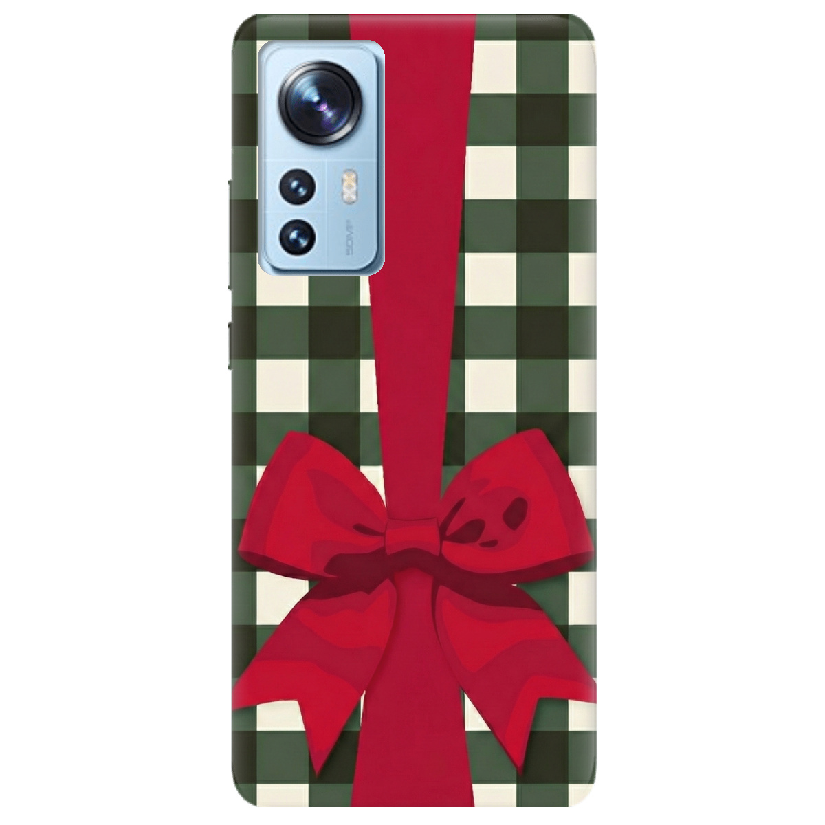 Чохол для Xiaomi 12 прозорий Святковий бант - фото 1 - Чохли для телефонів