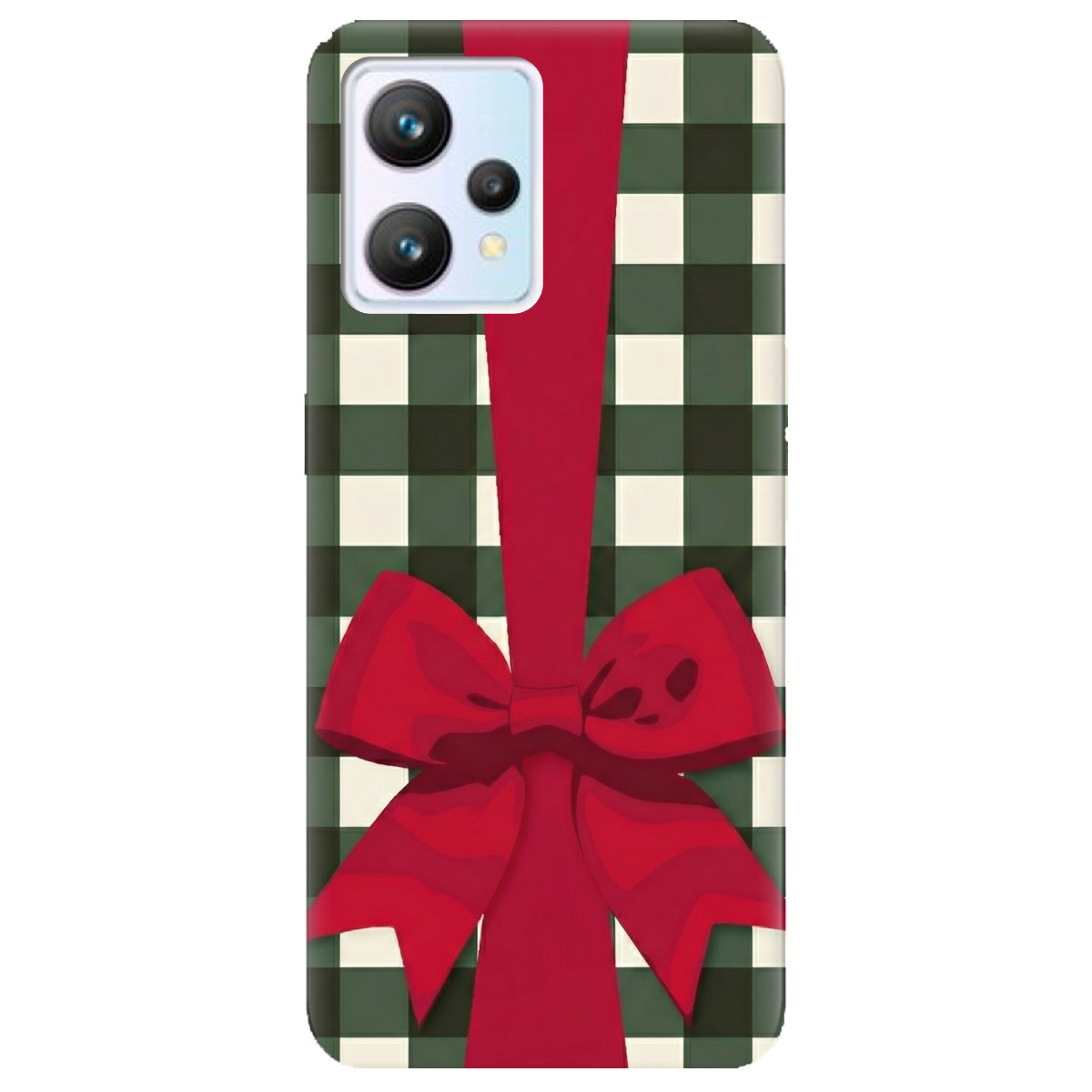 Чохол для Realme 9 прозорий Святковий бант - фото 1 - Чохли для телефонів