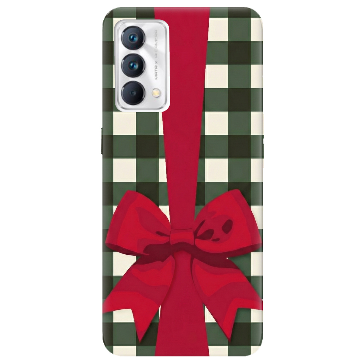 Чохол для Realme GT Master прозорий Святковий бант - фото 1 - Чохли для телефонів