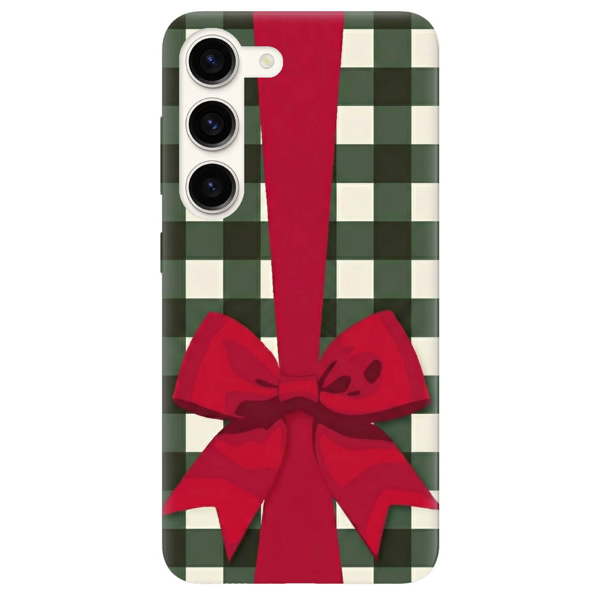 Чехол для Samsung Galaxy S23 Plus прозрачный Праздничный бант - фото 1 - Чехлы для телефонов