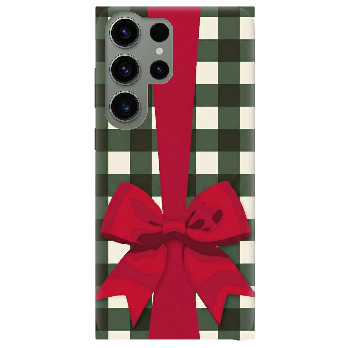 Чохол для Samsung Galaxy S23 Ultra прозорий Святковий бант - фото 1 - Чохли для телефонів