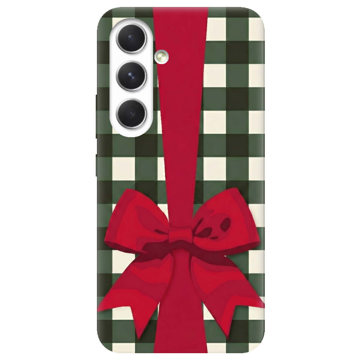 Чехол для Samsung Galaxy A54 прозрачный Праздничный бант - фото 1 - Чехлы для телефонов