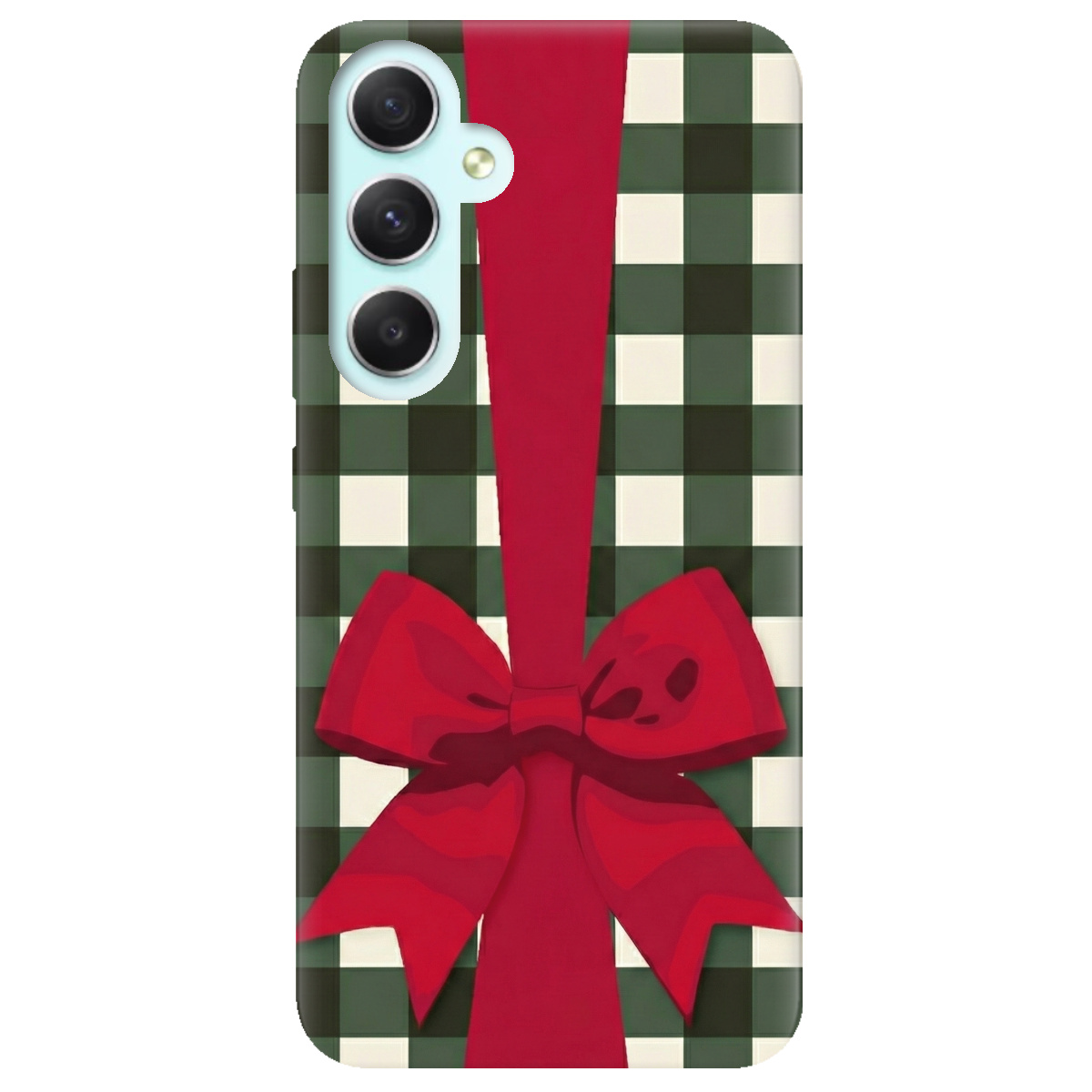 Чехол для Samsung Galaxy A34 прозрачный Праздничный бант - фото 1 - Чехлы для телефонов