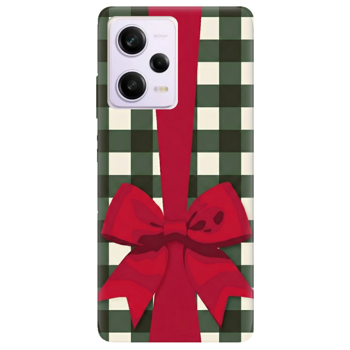 Чохол для Xiaomi Poco X5 Pro 5G прозорий Святковий бант - фото 1 - Чохли для телефонів