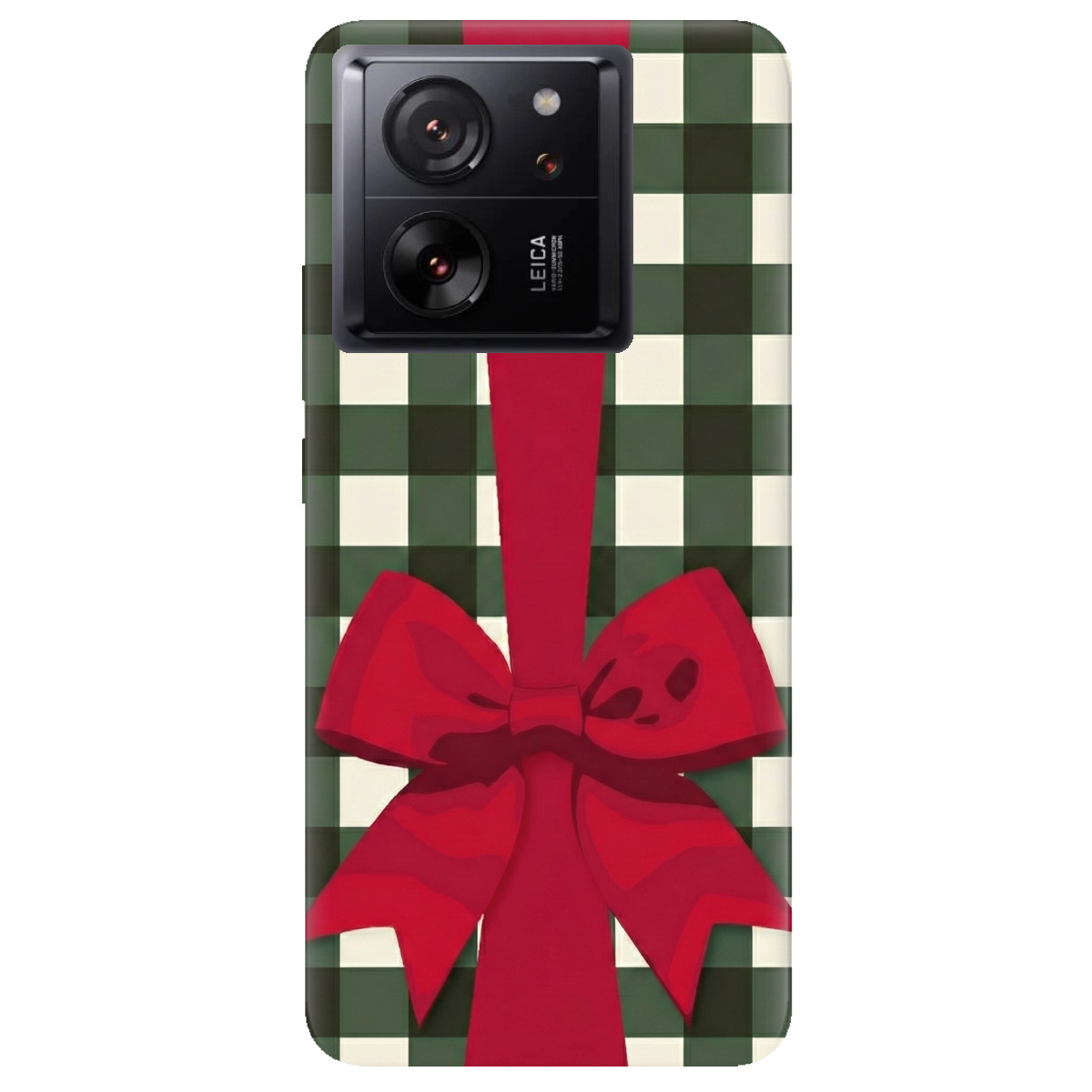 Чохол для Xiaomi 13T прозорий Святковий бант - фото 1 - Чохли для телефонів