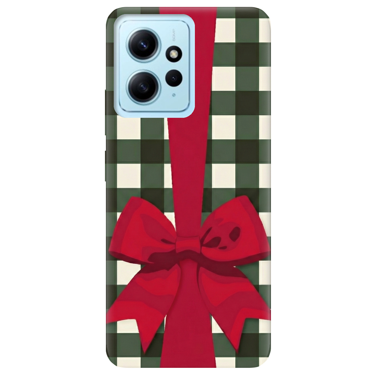 Чохол для Xiaomi Redmi Note 12 4G прозорий Святковий бант - фото 1 - Чохли для телефонів