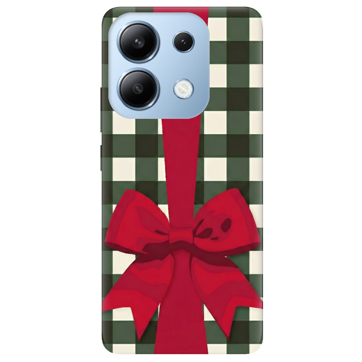 Чехол для Xiaomi Redmi Note 13 4G прозрачный Праздничный бант - фото 1 - Чехлы для телефонов