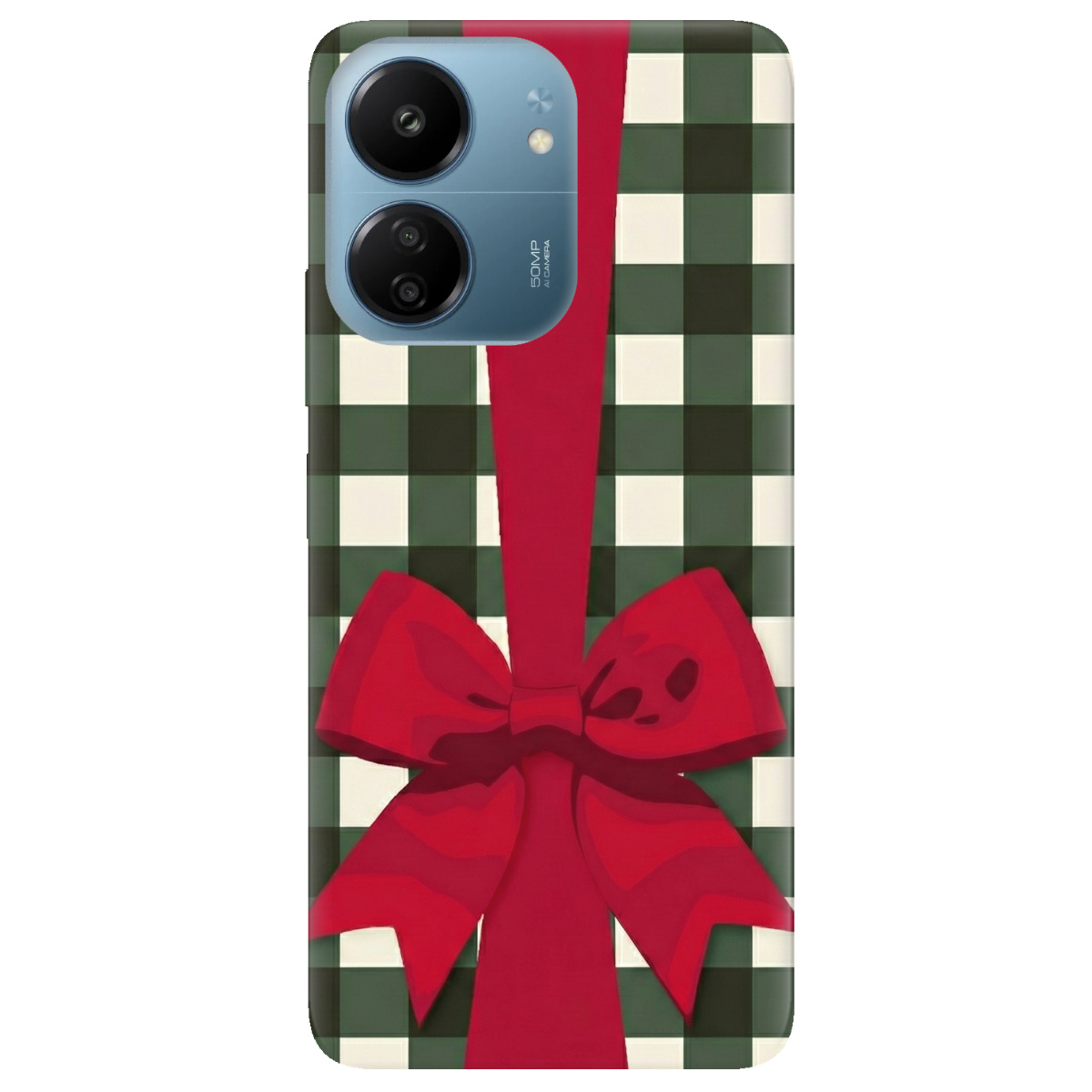 Чохол для Xiaomi Poco C65 прозорий Святковий бант - фото 1 - Чохли для телефонів