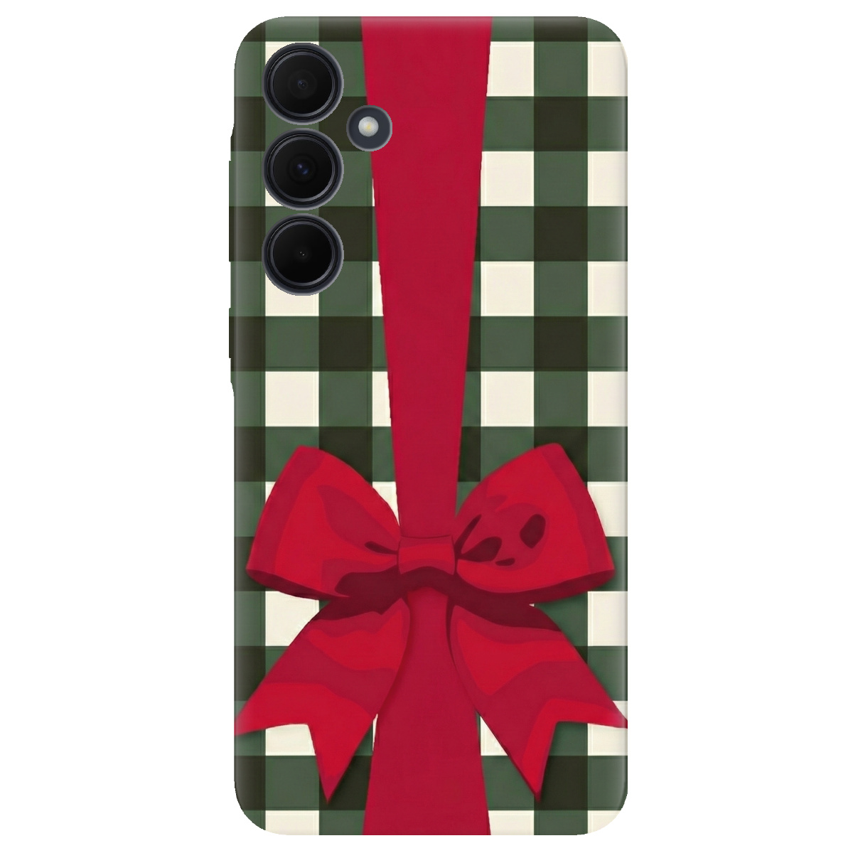 Чохол для Samsung Galaxy A35 прозорий Святковий бант - фото 1 - Чохли для телефонів