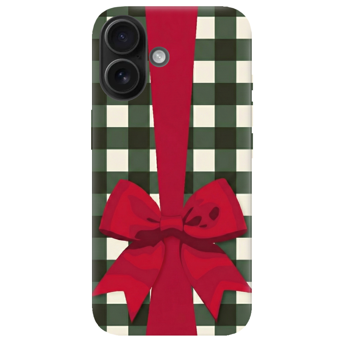 Чохол для Apple iPhone 16 Plus прозорий Святковий бант - фото 1 - Чохли для телефонів