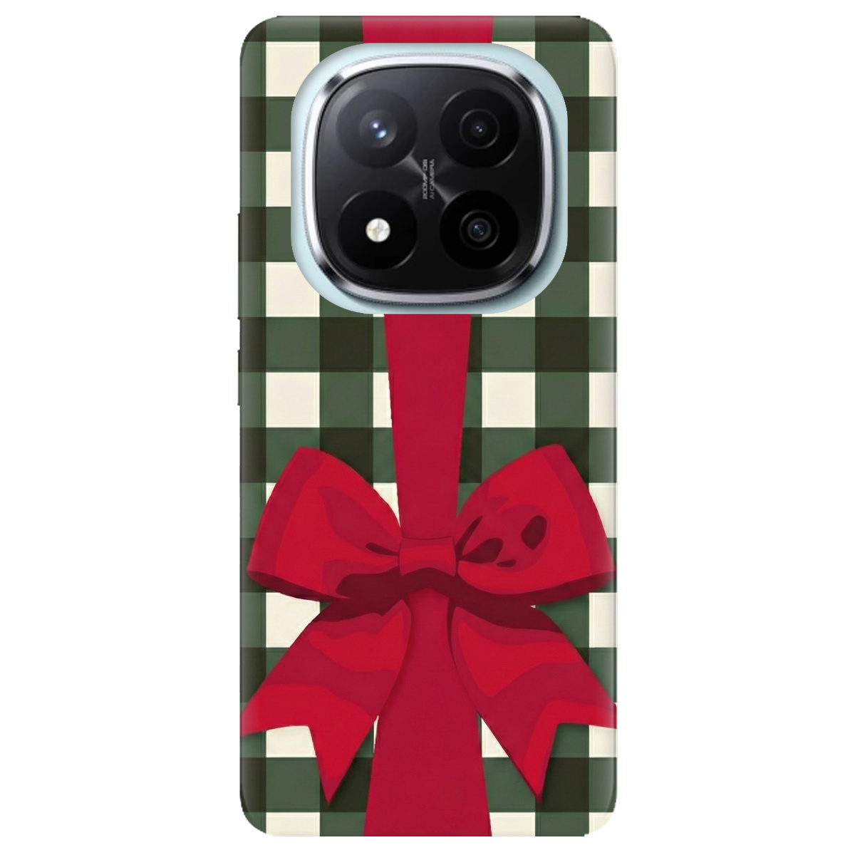 Чохол для Xiaomi Redmi Note 14 Pro + 5G прозорий Святковий бант - фото 1 - Чохли для телефонів