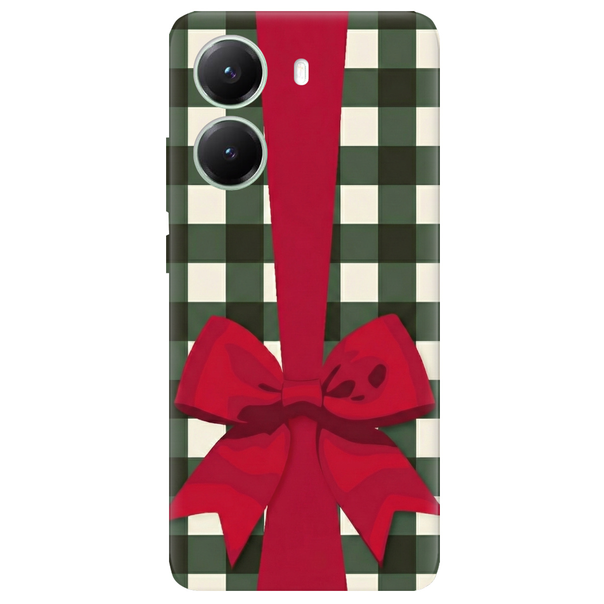 Чохол для Xiaomi Poco X7 Pro прозорий Святковий бант - фото 1 - Чохли для телефонів